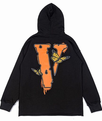 New Juice WRLD x Vlone Butterfly Hoodie is everything you've dreamed of and more. It feels soft and lightweight, with the right amount of stretch