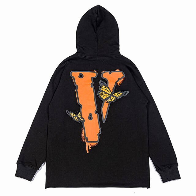 New Juice WRLD x Vlone Butterfly Hoodie is everything you've dreamed of and more. It feels soft and lightweight, with the right amount of stretch