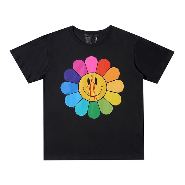 Vlone Men Flower T Shirt